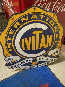 Porcelain sign