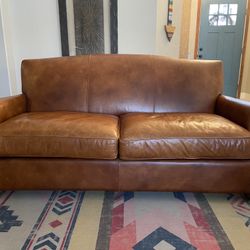 Leather, Upholstered Sofa