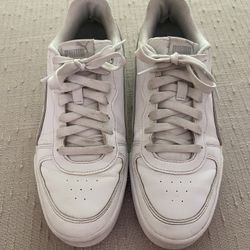 Puma Womens Skye Sneakers 374797-01 Metallic White Silver Size 9 Athletic Shoe