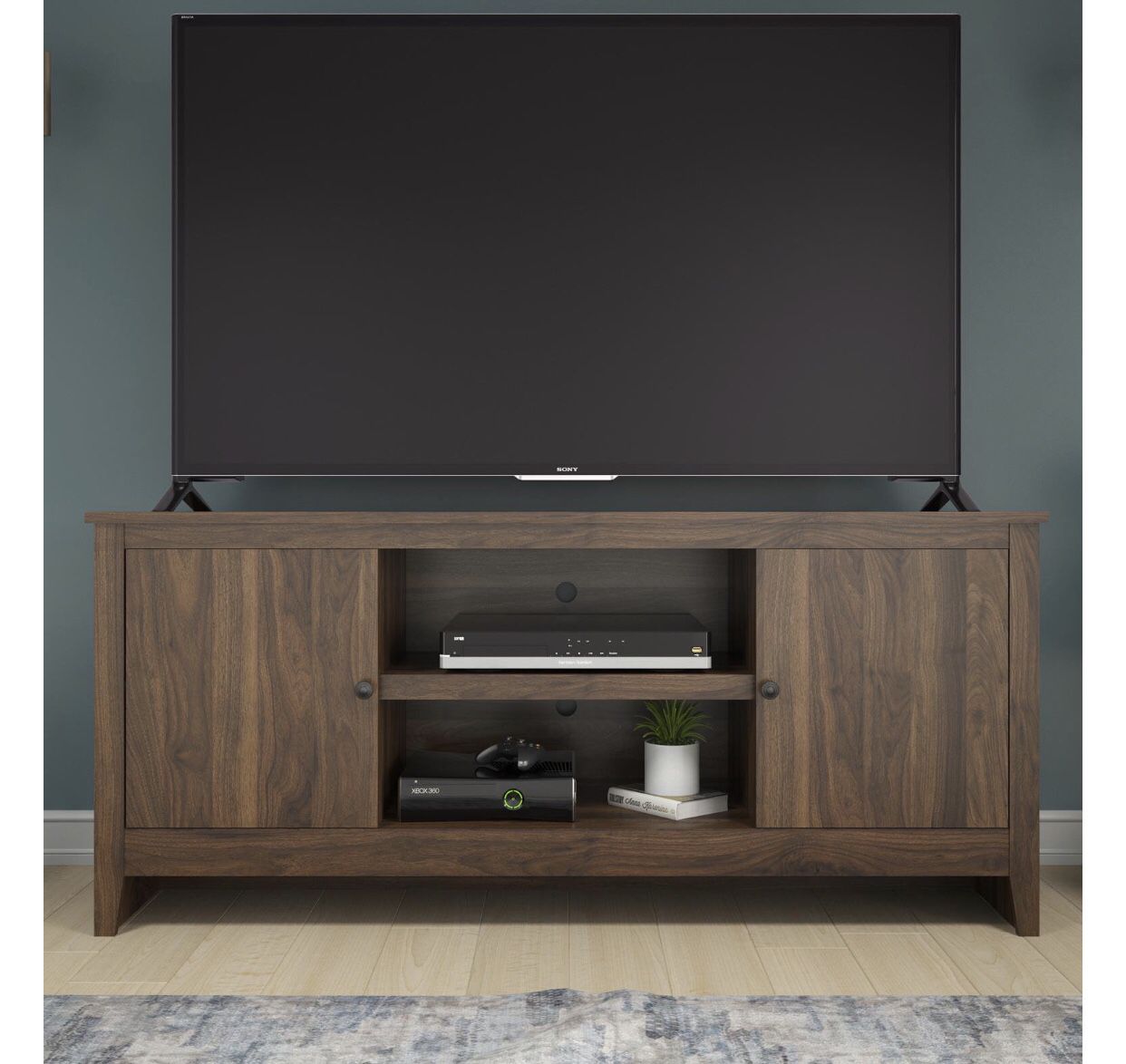 Stand for tv 65 inches 2 door media console