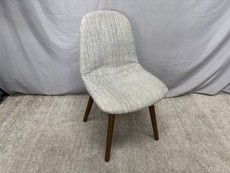 WORLD MARKET Salt & Pepper Fabric MCM Style Side Chair
