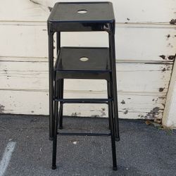 Black Metal Bar Stools!