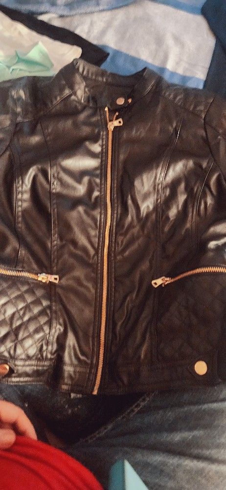 Cavalini Womans  Leather Jacket Large