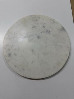Heavy Round White Marble  Board