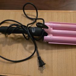 three-barrel curling iron
