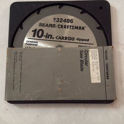 New Old Stock 10” Carbide Tipped 