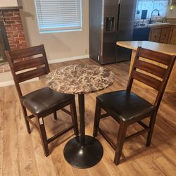 Pub Table And Two Chairs