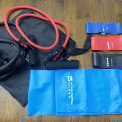 ProSource Fitness 6 piece resistance set. 