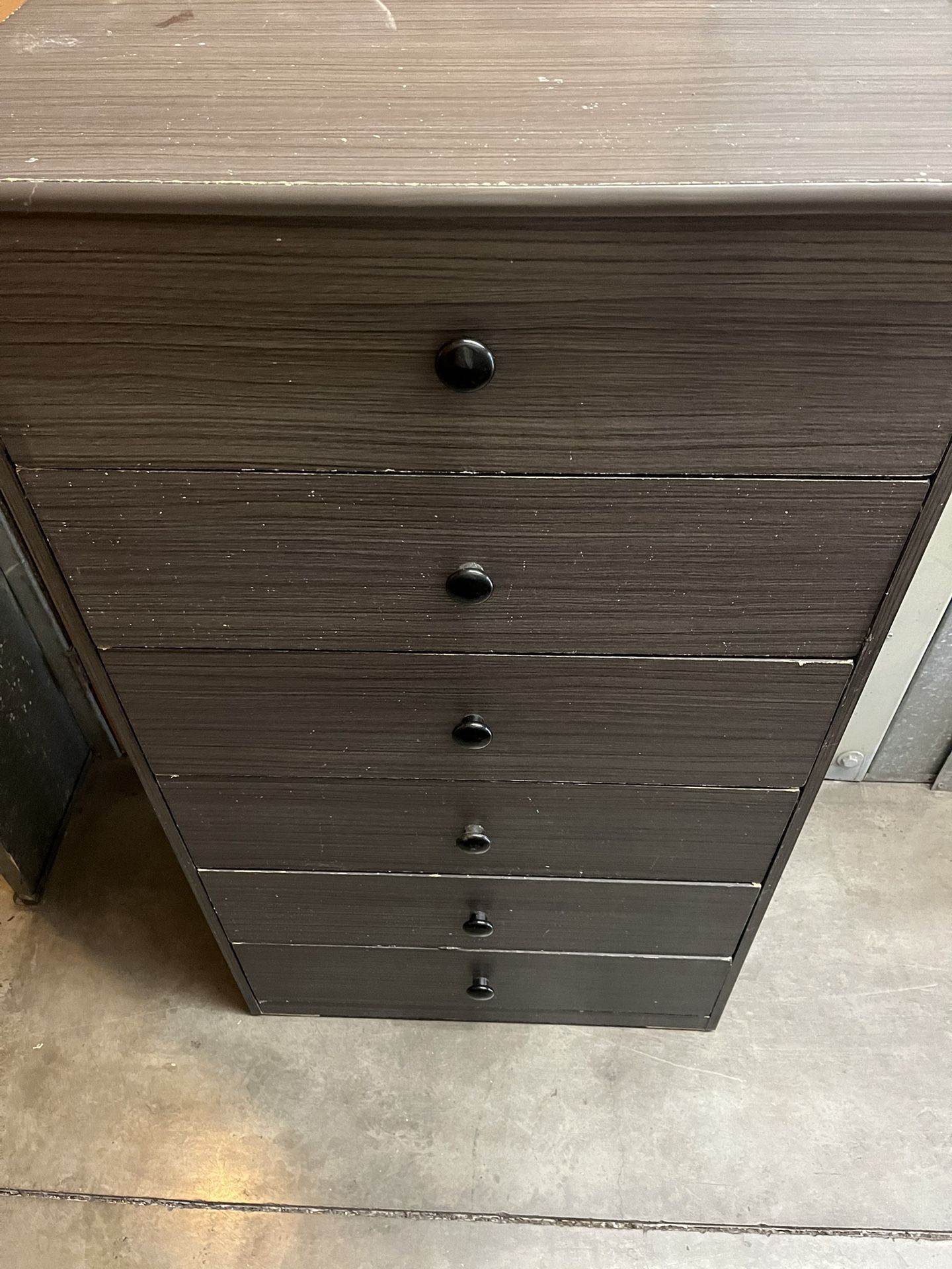 Dark Grey 6 Drawer Dresser 