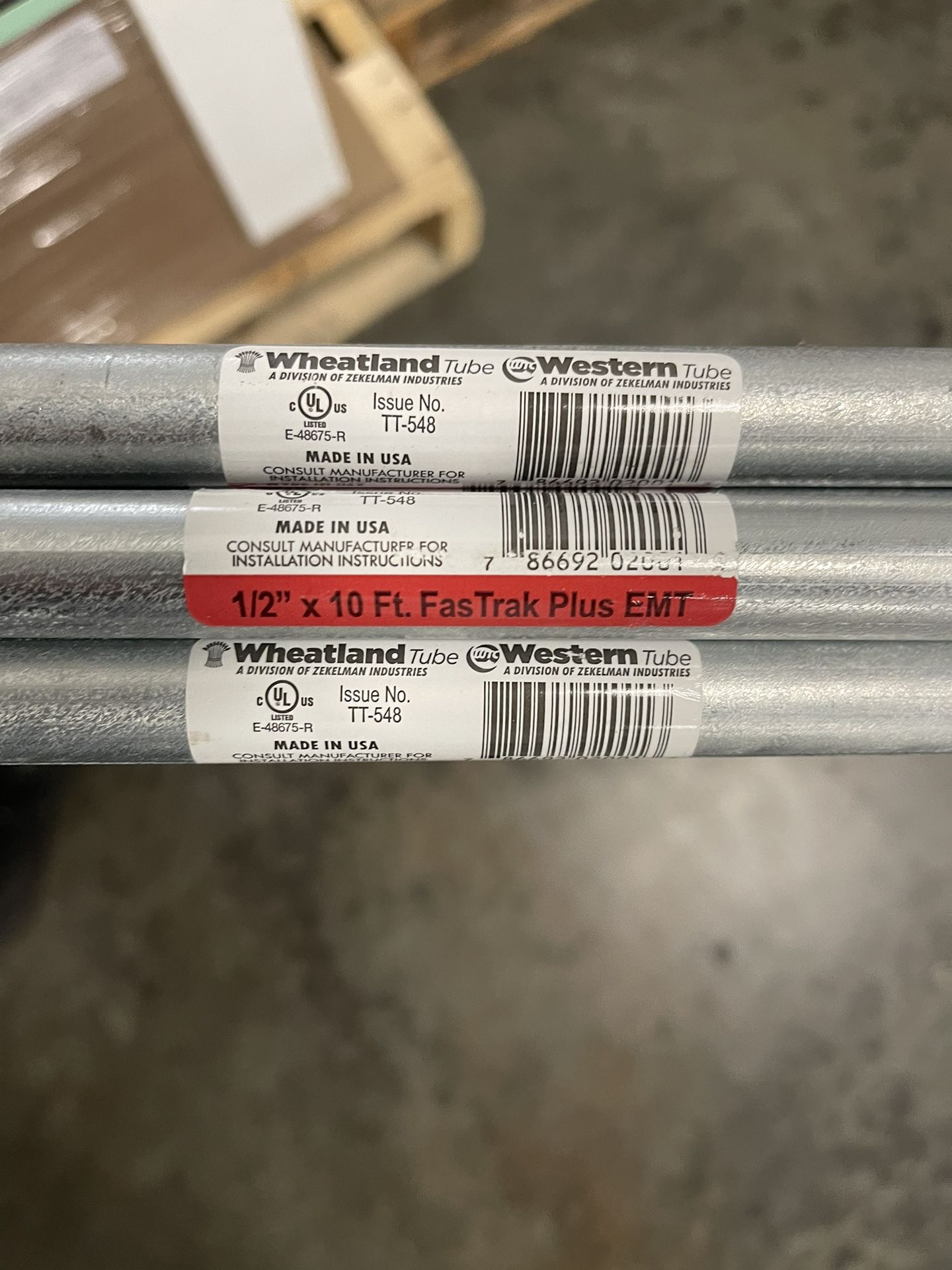 1/2 Inch X 10Ft Electrical Metallic Tubing
