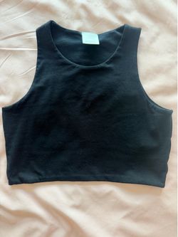 Zara new cropped top - black size 11-12 kids