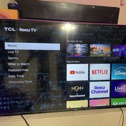 55” TLC Roku Tv 4K With HDR