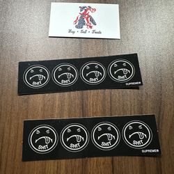 Supreme Sht Sticker Small Black 