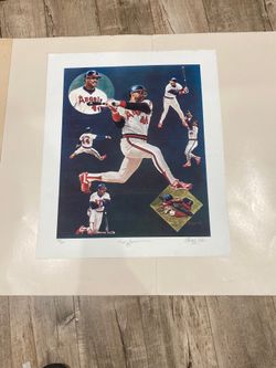 Reggie Jackson autograph lithograph