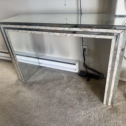 Mirrored TV Console