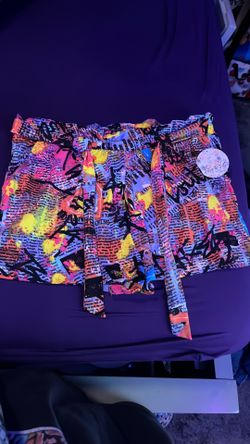 colorful graphic shorts