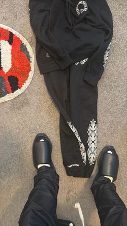 Chrome Hearts Black Sweatsuit Hoodie and Joggers
