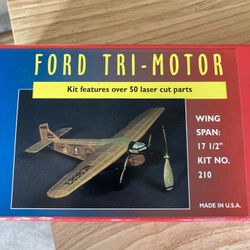 Dumas Aircraft Ford Tri-Motor Flying Model Kit #210  (NEW IN BOX)