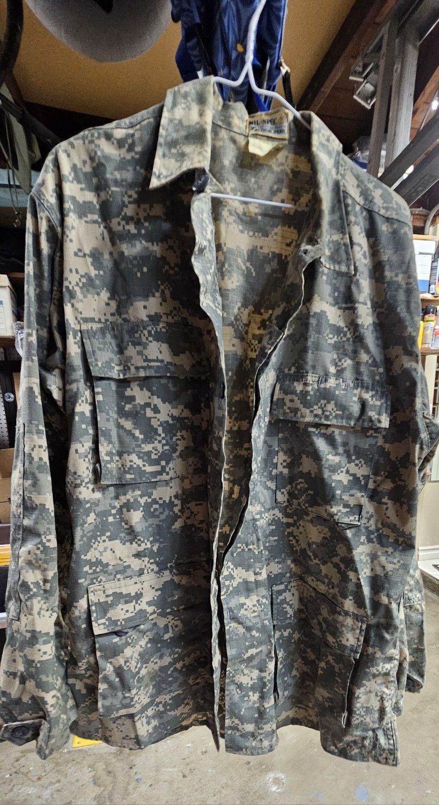 MIL-SPEC Tactical Gear Military Jacket Men's XL Lightweight Camouflage