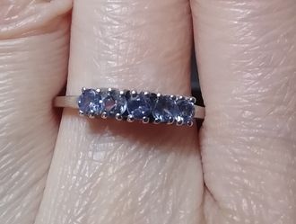 Genuine Tanzanite New In Box Sterling Silver Ring 💍