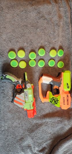 Nerf Disc Guns With Ammo