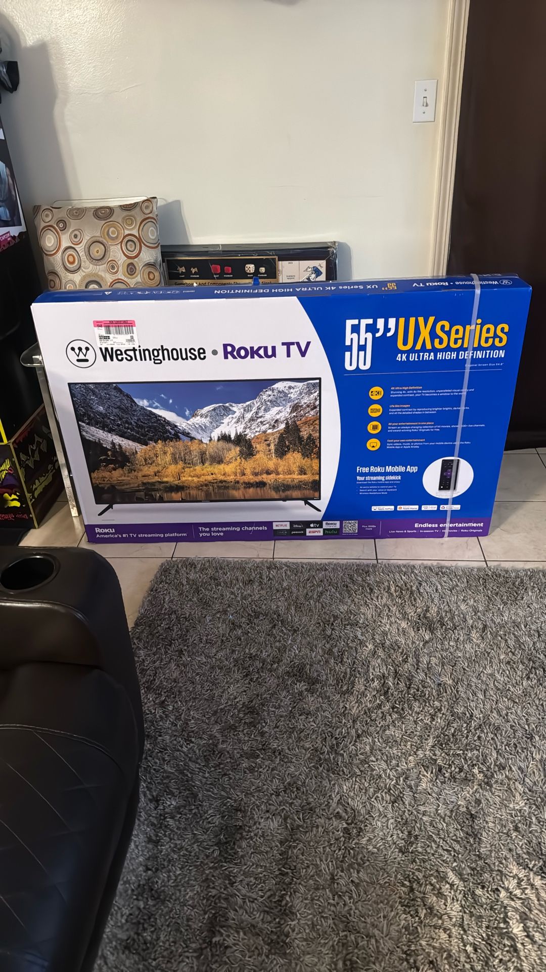 Used Roku Tv Brand New Roku 55” Inch Tv Unopened for Sale in Pomona, CA - OfferUp