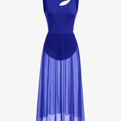 Adult XS Royal Blue Dance Dress