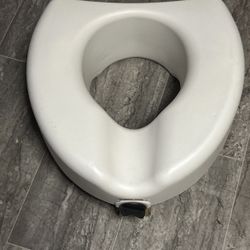 Medline 5" Raised Toilet Seat with Lock, White 400 lb For Elderly & Disabled