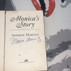 Signed Monica Lewinsky Book Monica’s Story By Andrew Morton