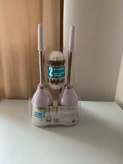 Polder Belle Toilet Brush Caddy Set of 2