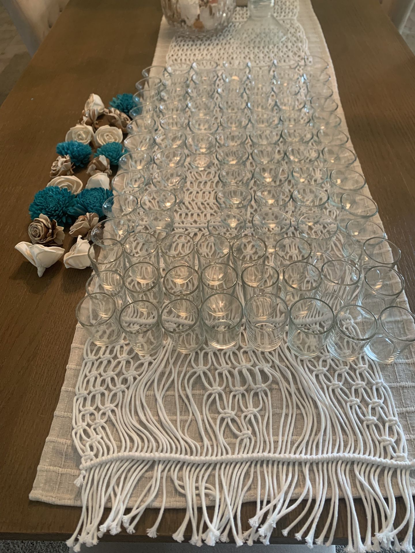 Votives & Paper Flowers