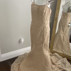 Light Gold Dress, With Tags