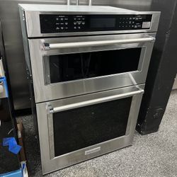 Kitchen Aid 30 Inch Microwave Oven Combo Electric Stainless Steel 