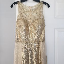 Gold Evening Dress Brand NEW