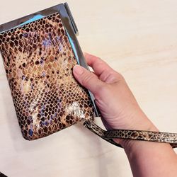 Calvin Klein Women’s Classic Wristlet Clutch Wallet Faux Leather