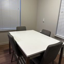 dining table and 4 chairs 