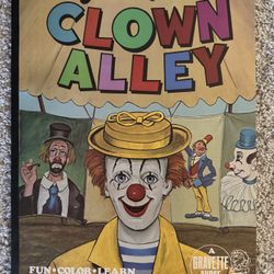 Rare 1977 Red Skelton “Clown Alley” -  Giant 22" x 17" Coloring Book