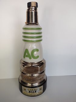 AC Spark Plug Jim Beam Decanter (Empty)
