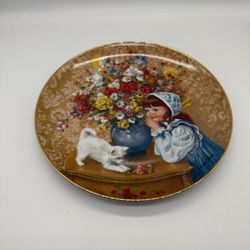 "Just Dreaming” June “1985” 7th  Issue Childhood Almanac Collectable Plate RECO