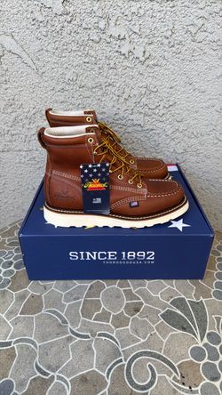 WORK BOOTS THOROGOOD SOFT TOE SIZE 8.5 WIDE MENS