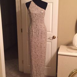 Tiger sequined gown