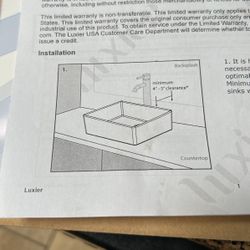 Lavabo Blanco Nuevo.   