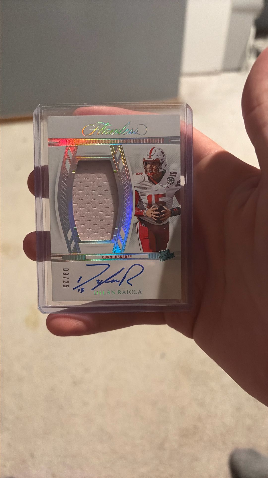 2025 National Treasures Collegiate Dylan Raiola RPA /25