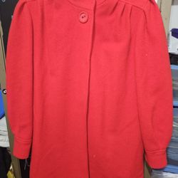 Vintage 90s Women's Wool Coat Size M