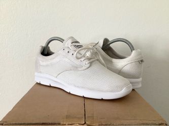 Mens 7.5 Used Vans ISO 1.5 True White (500664) Old Skool sk8 Skateboard Shoes **Located In Agoura Hills