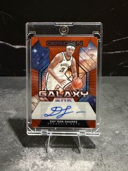 Day'Ron Sharpe Obsidian Galaxy Ink Auto Card /75