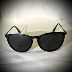 New Matte Black Classic Round Sunglasses - Lightweight Modern Frames