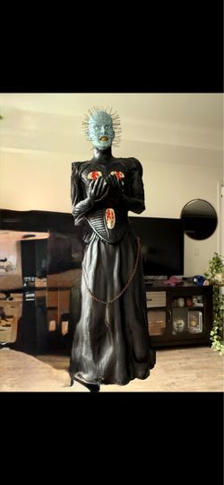 life-size Pinhead statue from the Hellraiser franchise.