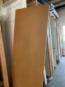 28” wide by 84” high, interior door slab 2/4 x 7/0 28” x 84”