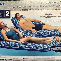 🌊🛋️ 2-Pack Inflatable Pool Lounge / Tanner – 2-IN-1 – NEW (Minor Defect) 🛋️🌊